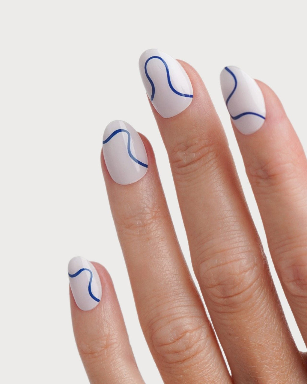 Blue Swirls UV Gel Strips