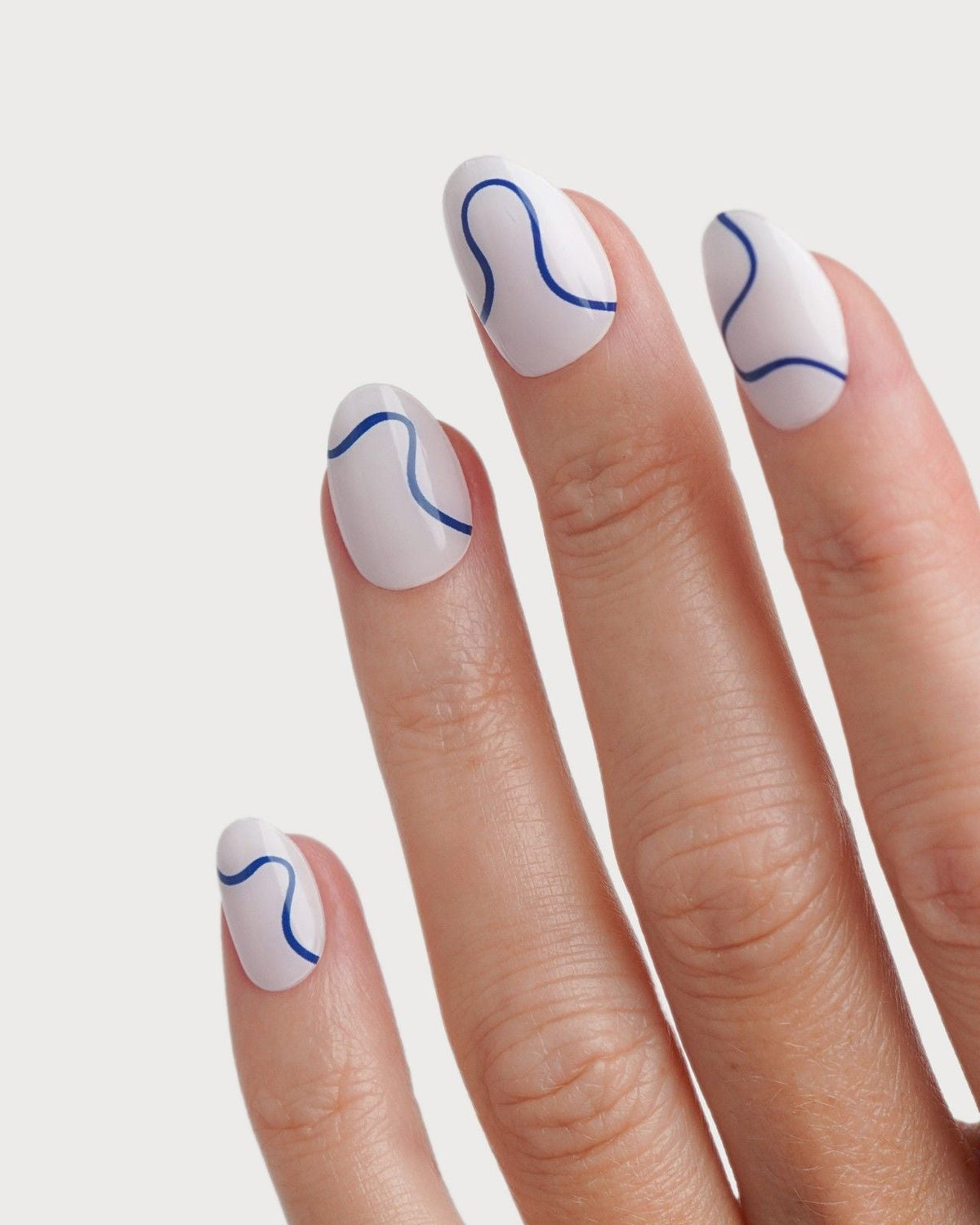 Blue Swirls UV Gel Strips