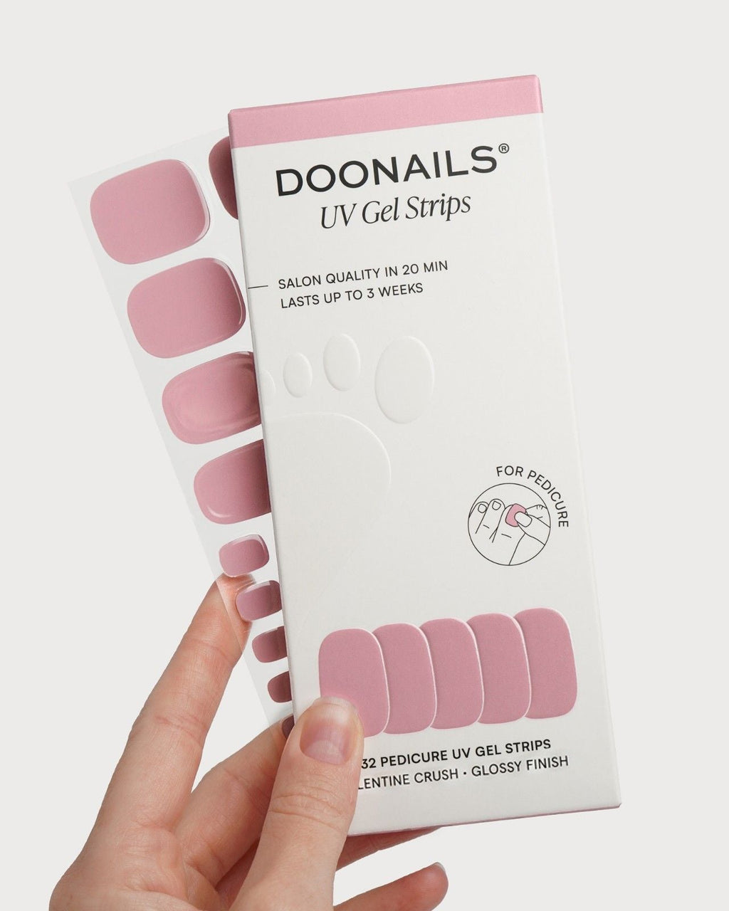 Valentine Crush Pediküre UV Gel Strips