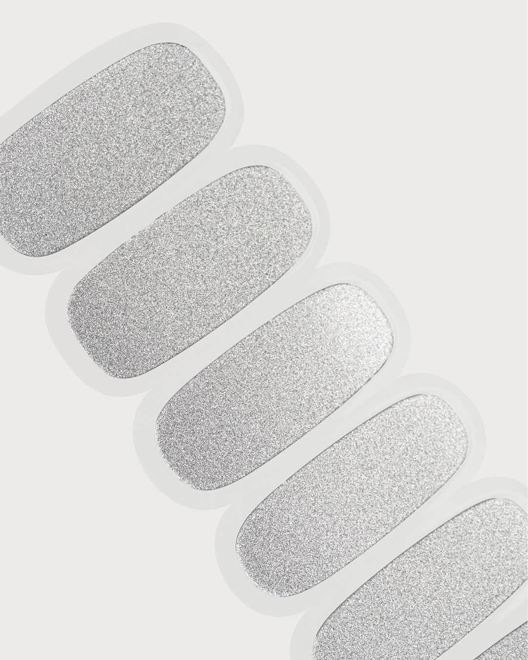 Silver Shimmer UV Gel Strips