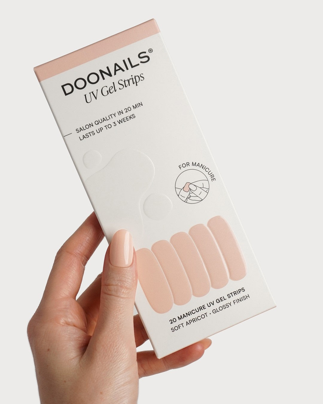 Soft Apricot UV Gel Strips