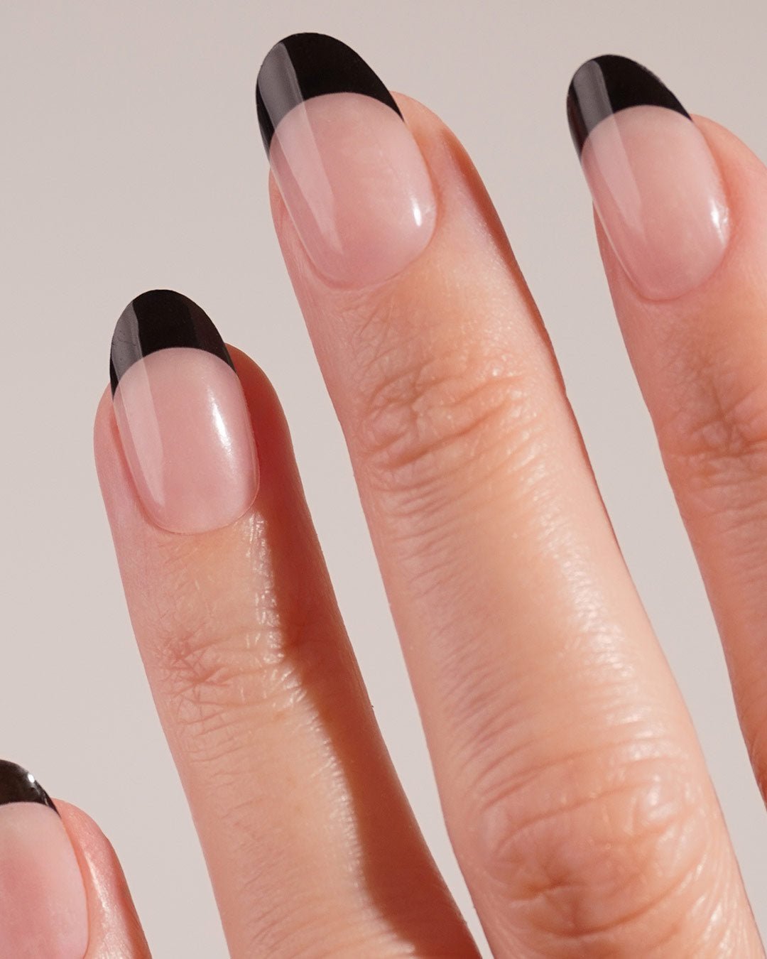 Black French UV Gel Strips