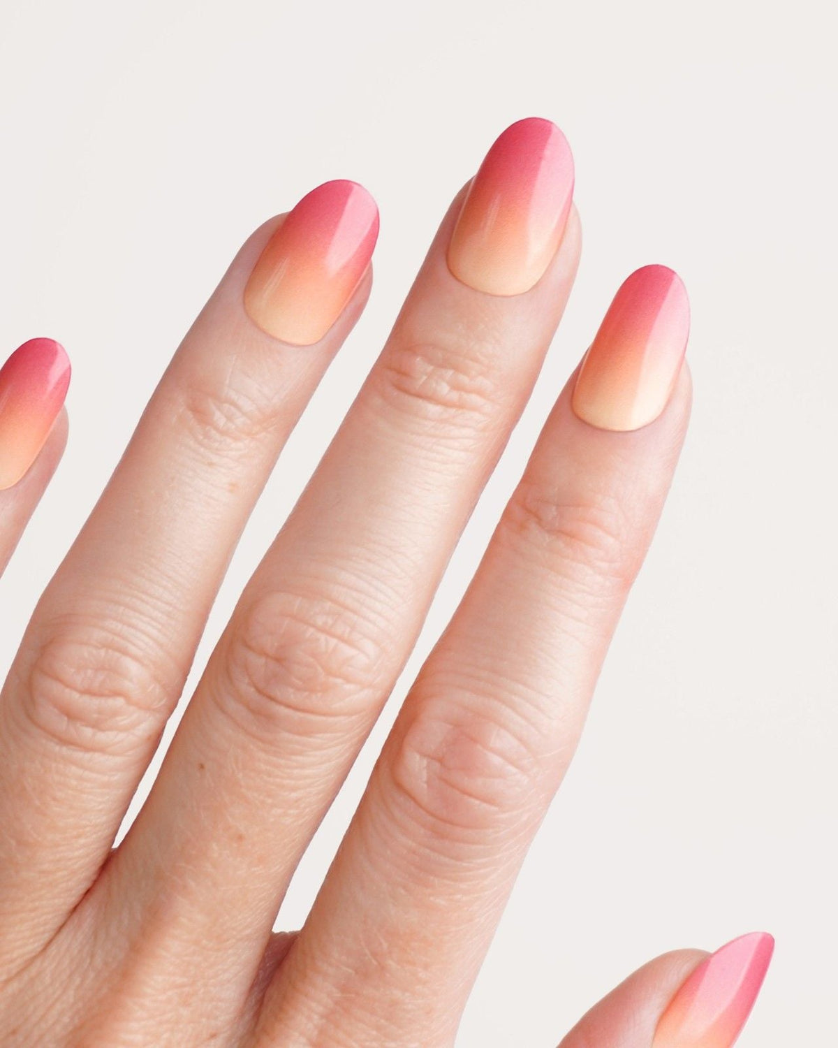 Orange Pink Ombre UV Gel Strips