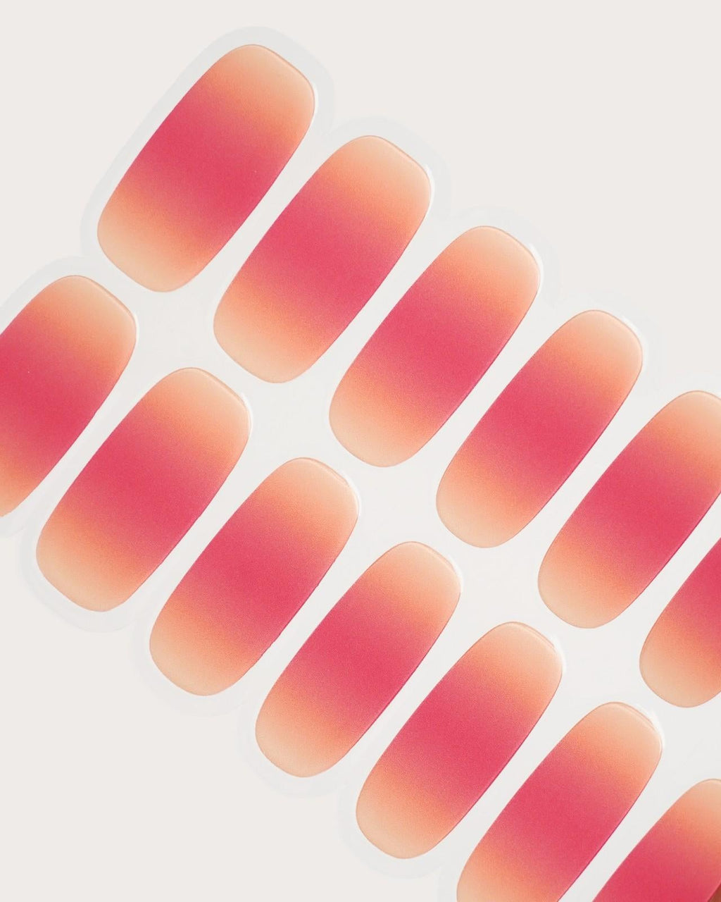 Orange Pink Ombre UV Gel Strips