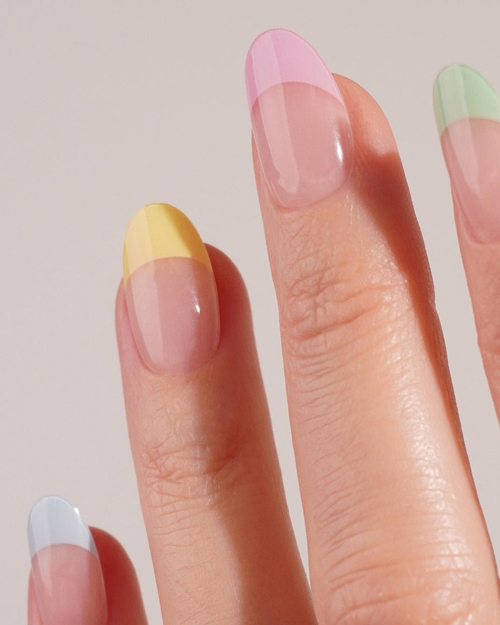 Pastel French UV Gel Strips
