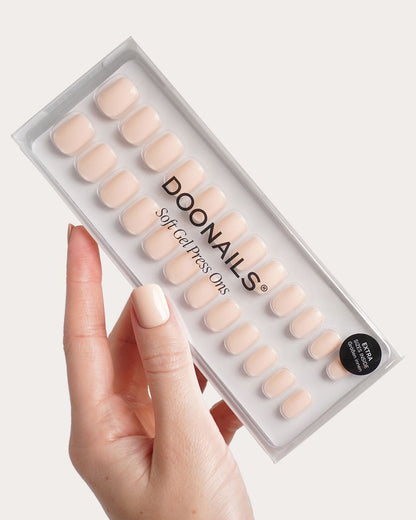 Cheesecake Extra Short Square Soft Gel Press Ons