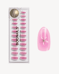 Glazed Pink Lotus Short Almond Soft Gel Press Ons