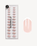 Glazed French Medium Round Soft Gel Press Ons