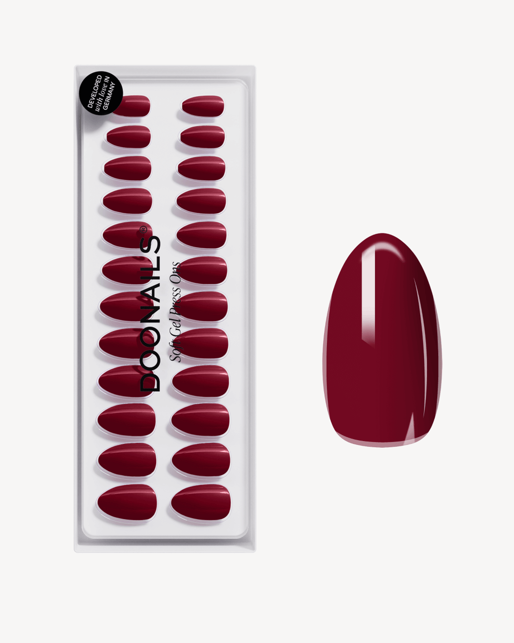 Love Paris Short Almond Soft Gel Press Ons