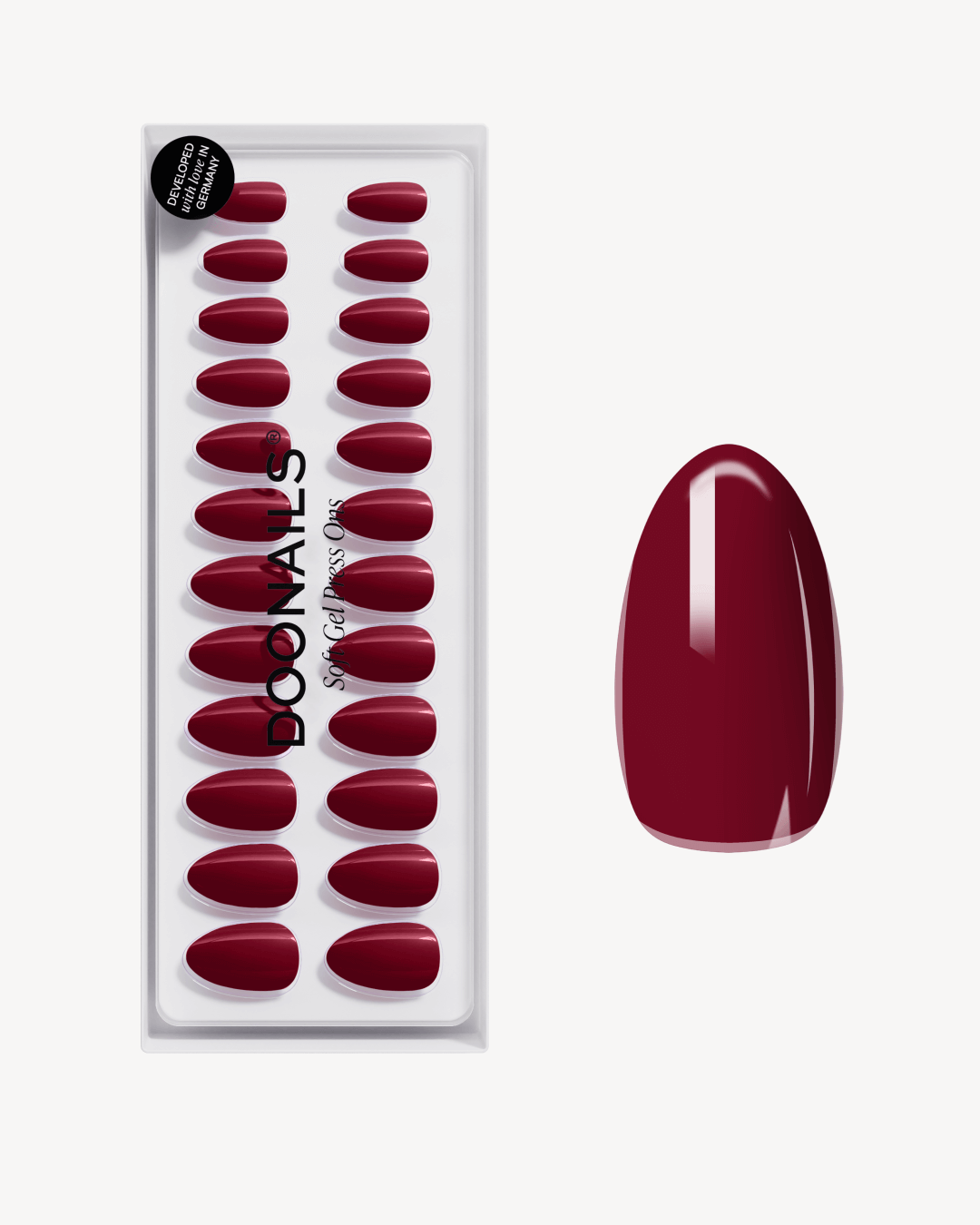 Love Paris Short Almond Soft Gel Press Ons