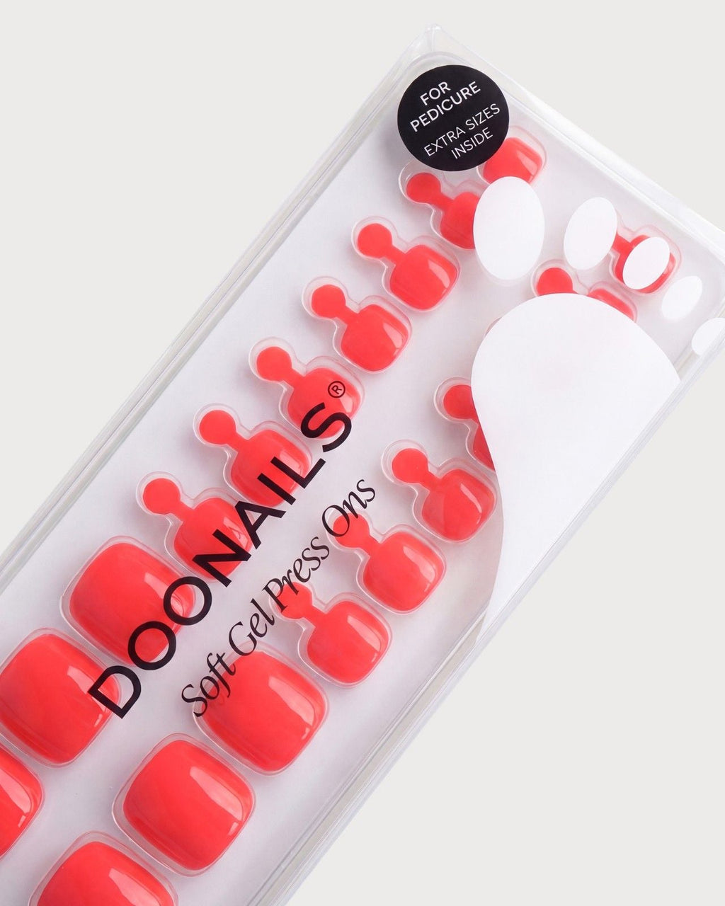 Sunset Coral Pediküre Soft Gel Press Ons