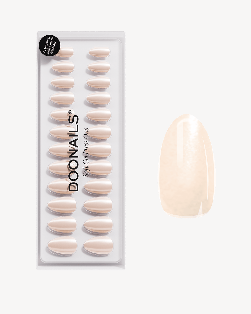 Prosecco Short Almond Soft Gel Press Ons