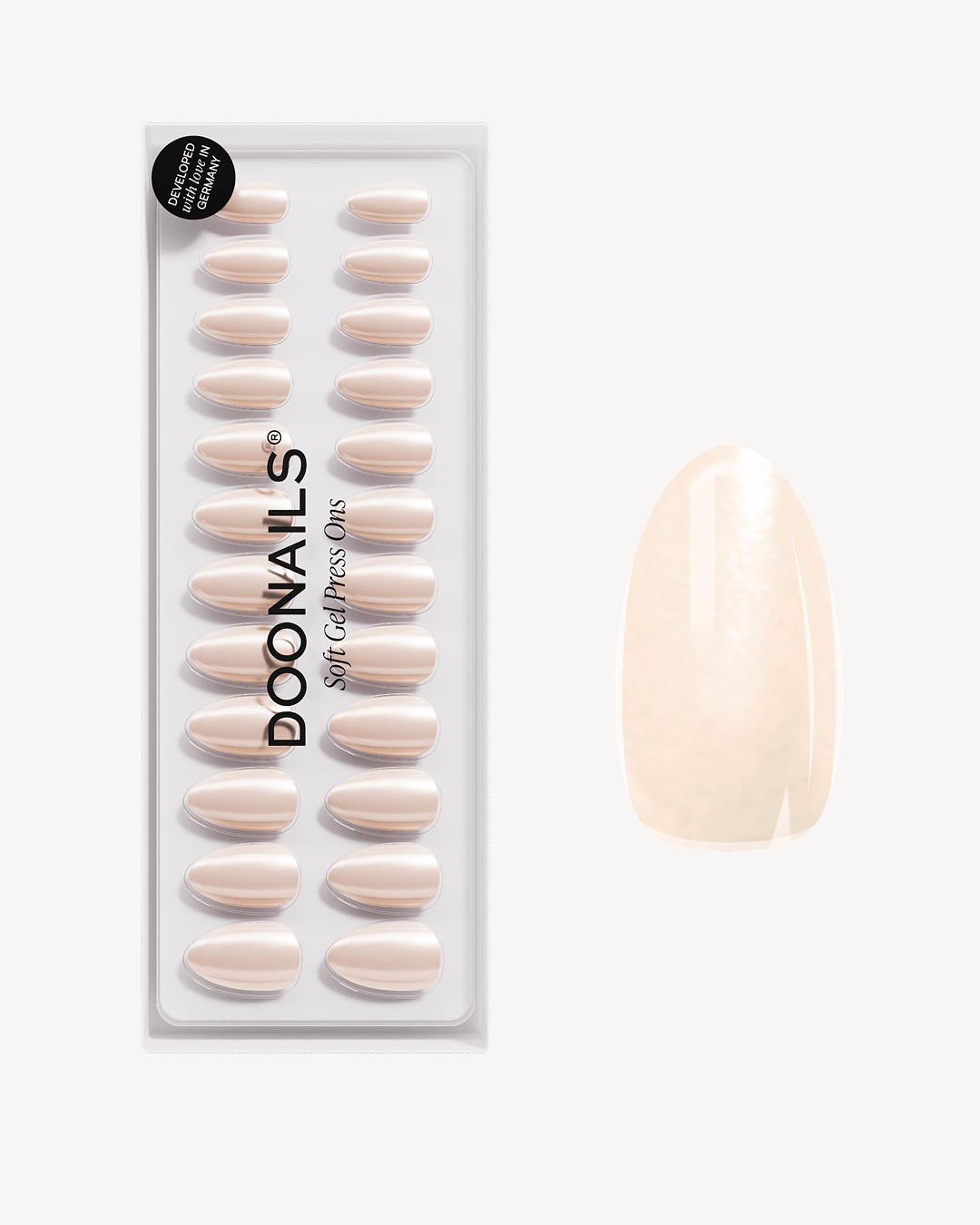 Prosecco Short Almond Soft Gel Press Ons