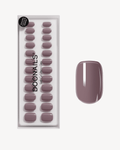 Silent Night Mauve Short Square Soft Gel Press Ons