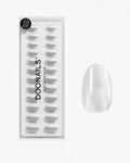 White Cat Eye Short Round Soft Gel Press Ons