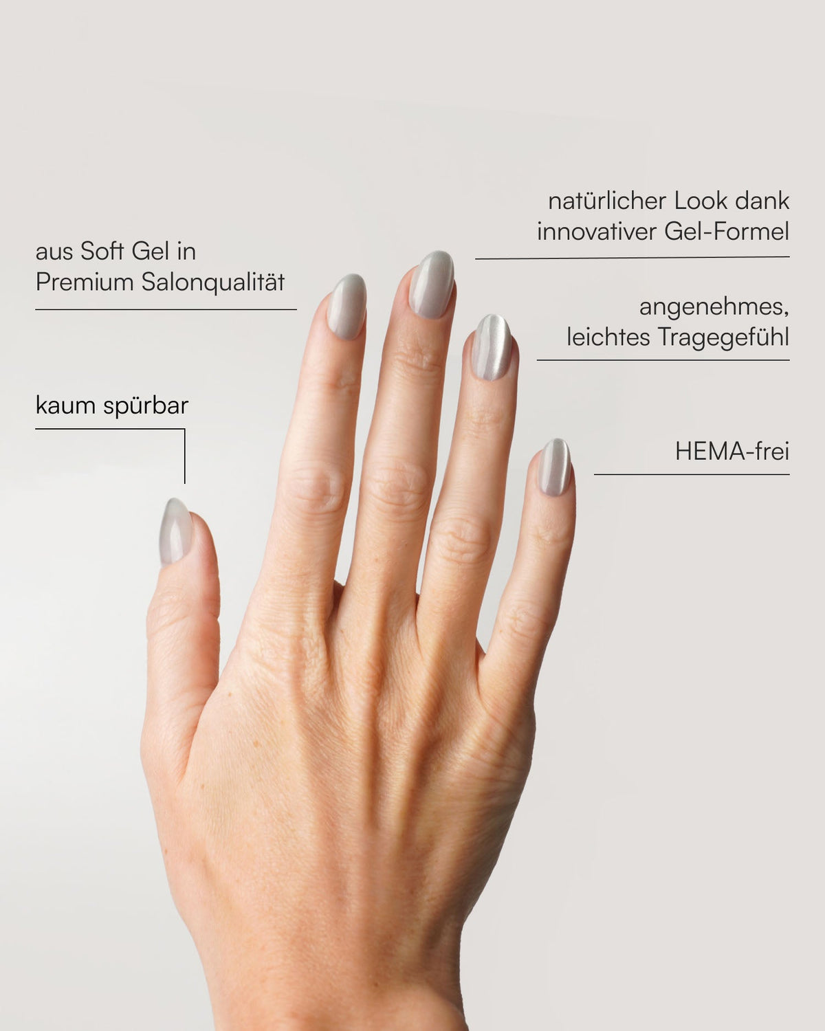 White Cat Eye Short Round Soft Gel Press Ons