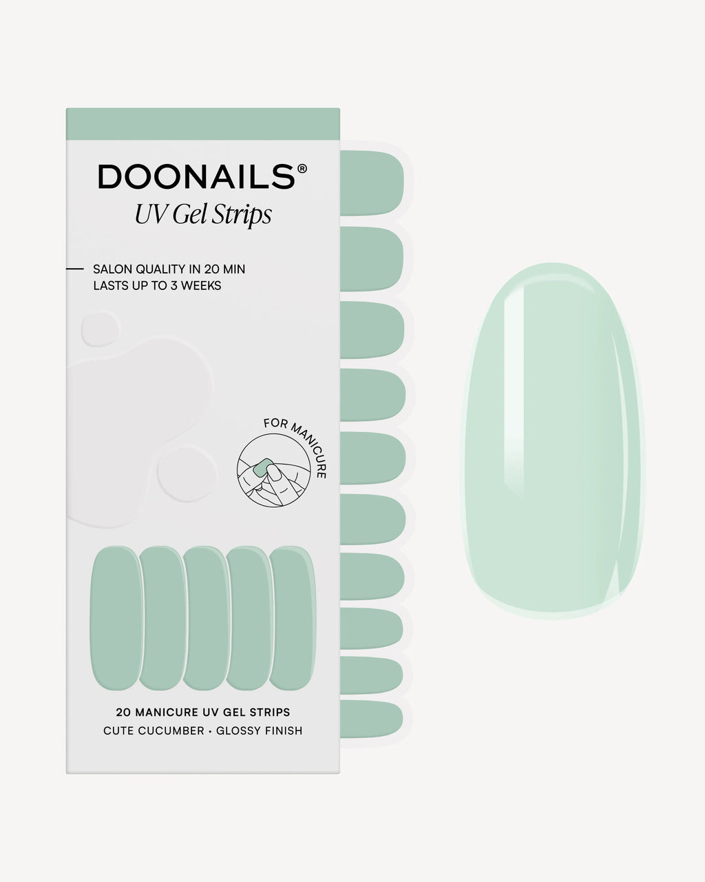 Cute Cucumber UV Gel Strips