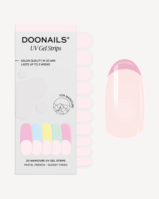 Pastel French UV Gel Strips