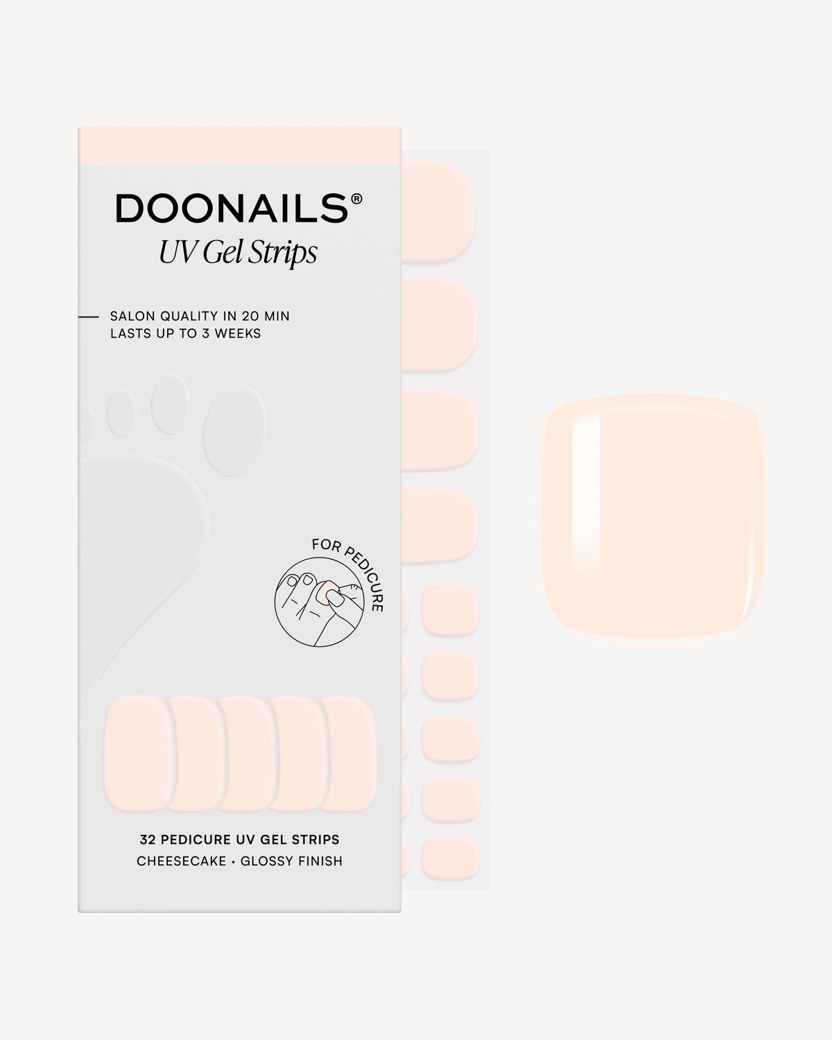 Cheesecake Pediküre UV Gel Strips