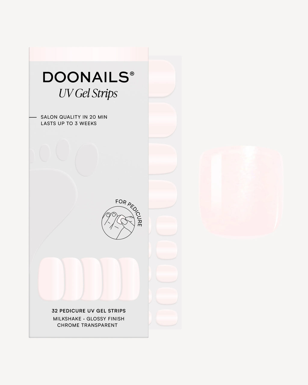 Milkshake Pediküre UV Gel Strips