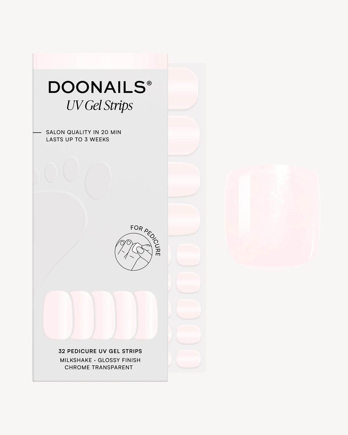 Milkshake Pediküre UV Gel Strips
