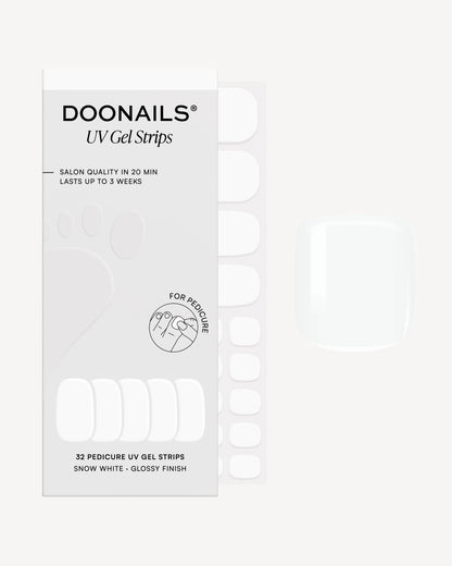 Snow White Pediküre UV Gel Strips