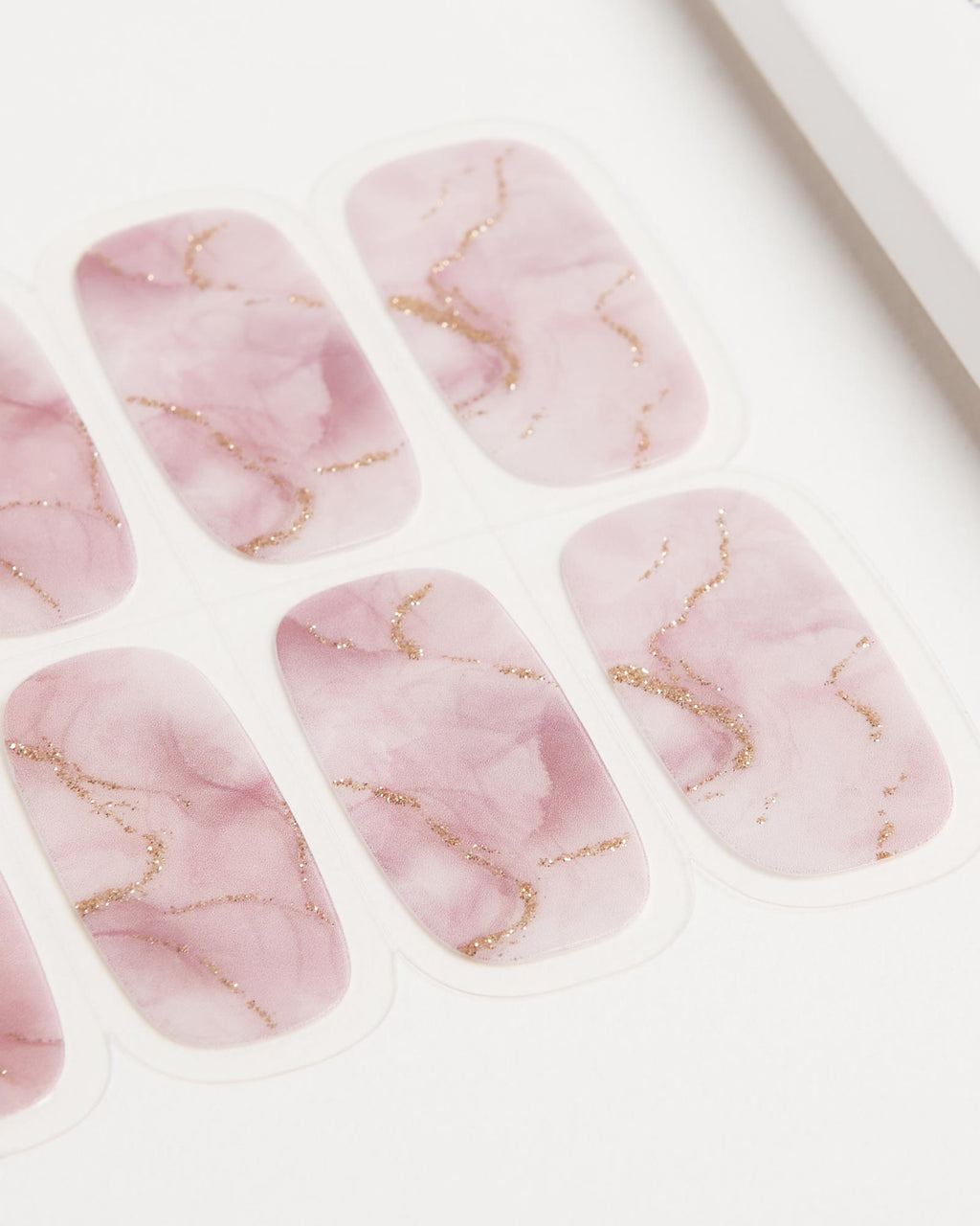 Rose Marble UV Gel Strips