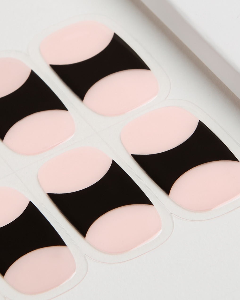 Black French UV Gel Strips