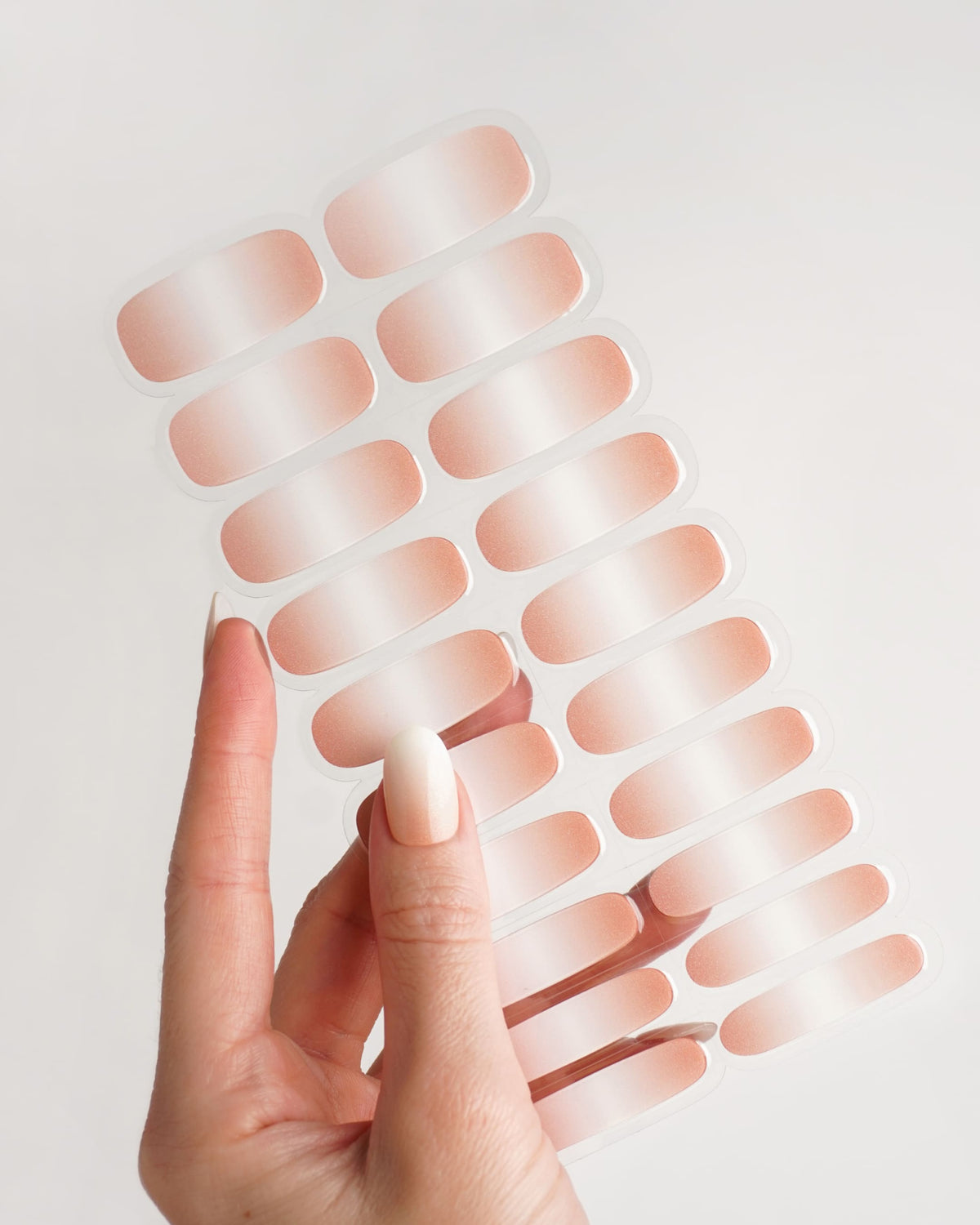 Nude Glitter Babyboomer UV Gel Strips