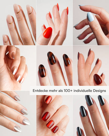 Jetset Short Almond Soft Gel Press Ons